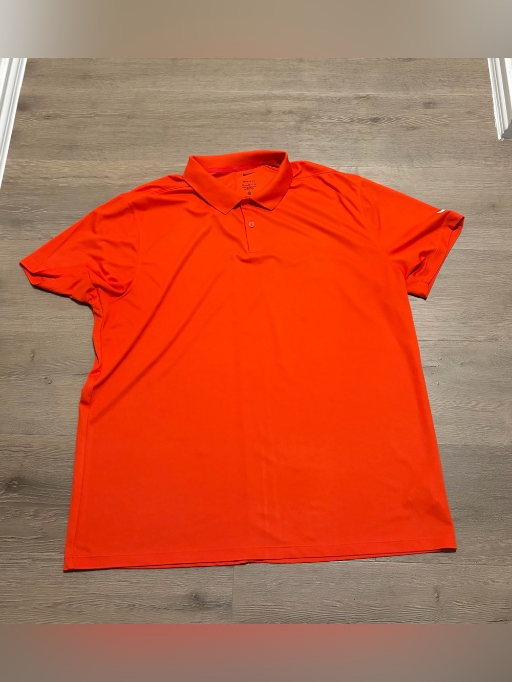 Nike orange  Short-Sleeve Golf Polo with Swoosh